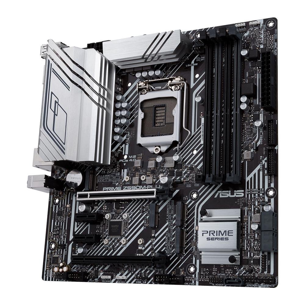 Placa-Mãe ASUS PRIME Z590M-PLUS, Intel Z590 LGA1200, mATX, DDR4, Preto - 90MB1690-M0EAY0 Placa-Mãe ASUS PRIME Z590M-PLUS, Intel Z590 LGA1200, mATX, DDR4, Preto - 90MB1690-M0EAY0