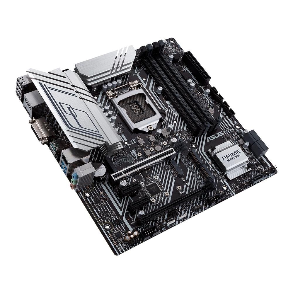 Placa-Mãe ASUS PRIME Z590M-PLUS, Intel Z590 LGA1200, mATX, DDR4, Preto - 90MB1690-M0EAY0 Placa-Mãe ASUS PRIME Z590M-PLUS, Intel Z590 LGA1200, mATX, DDR4, Preto - 90MB1690-M0EAY0