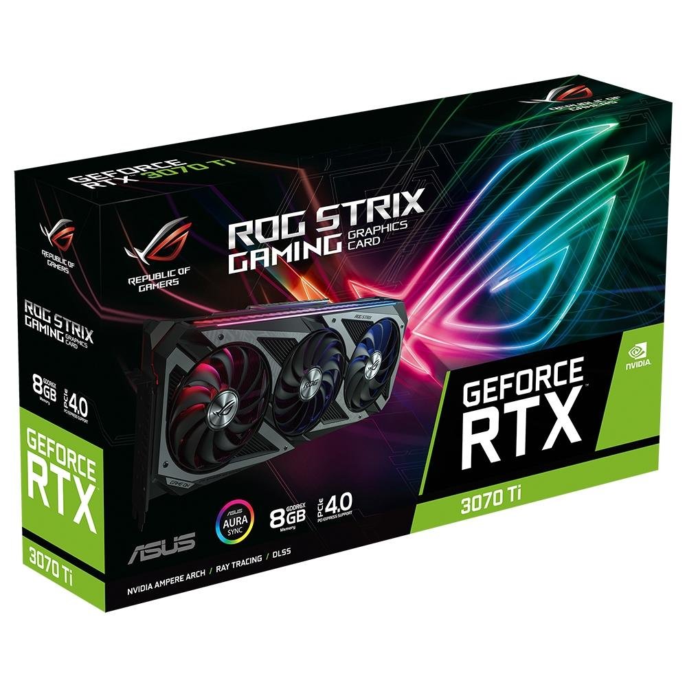 ASUS ROG STRIX GeForce RTX 3070 Ti 本体 ROG-STRIX-RTX3070TI-8G-GAMING | ROG Strix | Gaming Placas de vídeo