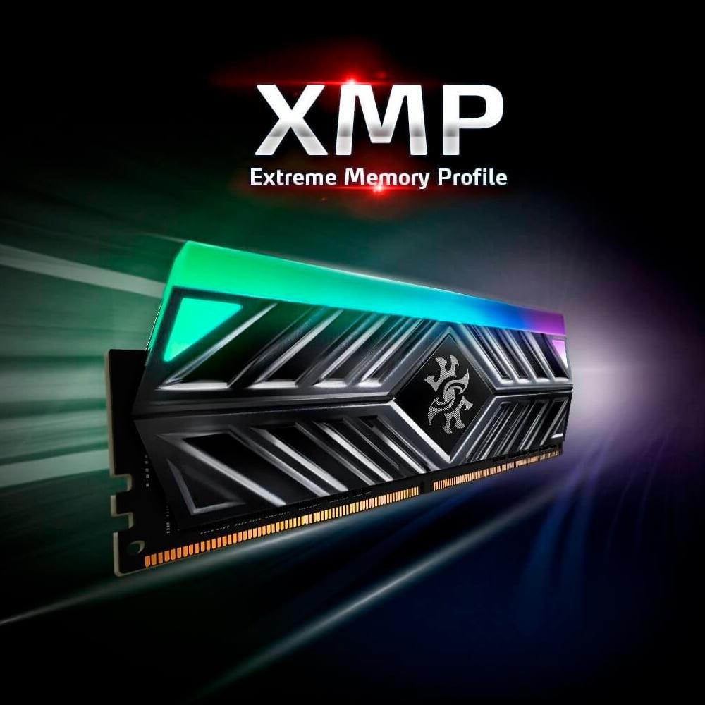 Memória RAM XPG Spectrix D41 TUF RGB, 8GB, 3200MHz, DDR4, CL16, Preto - AX4U32008G16A-SB41 Memória RAM XPG Spectrix D41 TUF RGB, 8GB, 3200MHz, DDR4, CL16, Preto - AX4U32008G16A-SB41