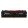 Memória RAM Kingston Fury Beast, RGB, 8GB, 3200MHz, DDR4, CL16, Preto - KF432C16BBA/8