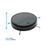 Robô Aspirador e Passa Pano KABUM! smart 100 - 5 Modos de Limpeza, Sensor Anti-Queda, Carregamento Automático, Aplicativo, Bivolt, Preto - KBSF007