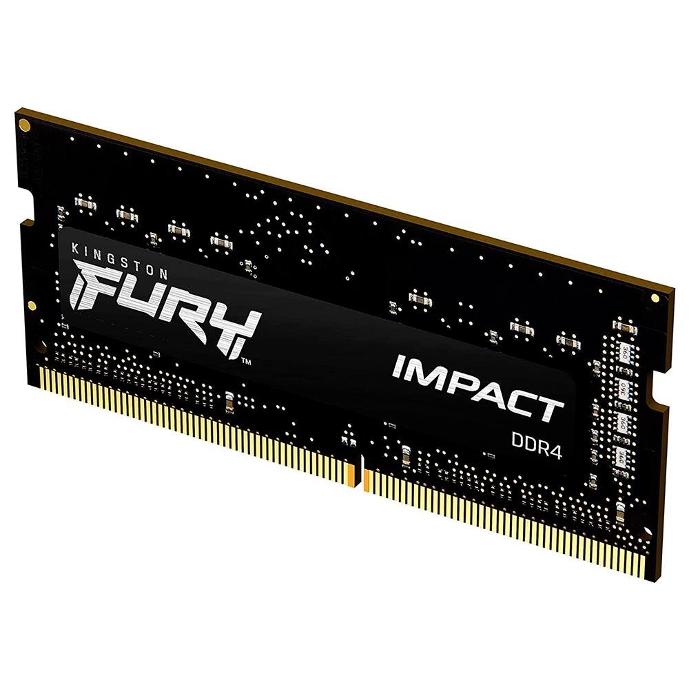 Memória RAM Para Notebook Kingston Fury Impact, 8GB, 3200MHz, DDR4, CL20 - KF432S20IB/8