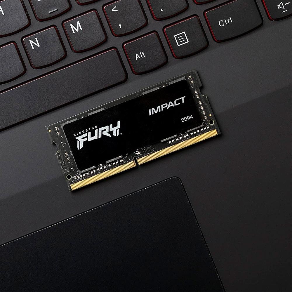 Memória RAM Para Notebook Kingston Fury Impact, 8GB, 3200MHz, DDR4, CL20 - KF432S20IB/8
