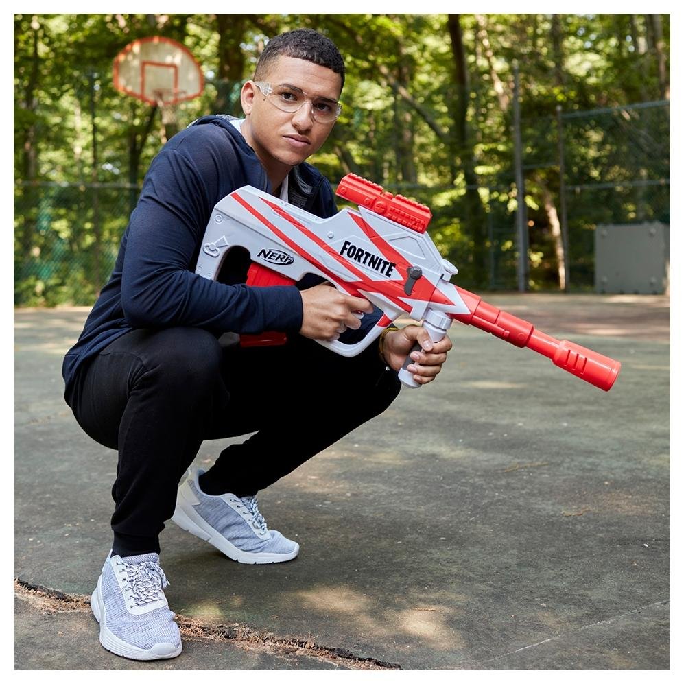 Lança Dardos Hasbro Nerf Réplica Fortnite B-AR, Lançador