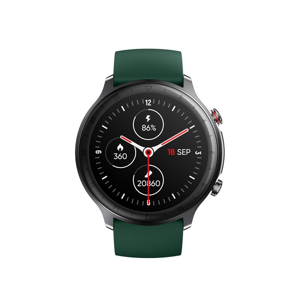 SmartWatch Husky Sports 700 GPS, Preto, Pulseira Extra Verde Escuro, Com GPS - HSPH001