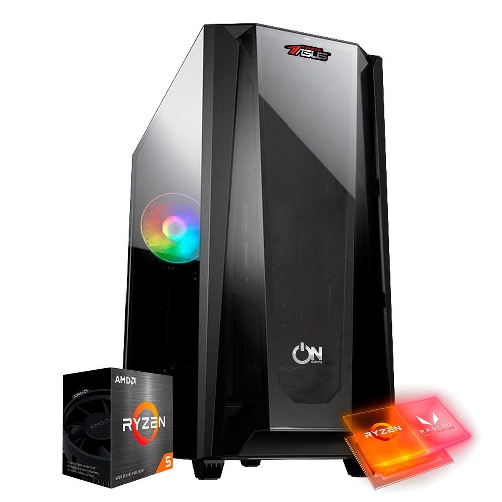 PC OnPress Powered By Asus AMD Ryzen 5 5600G, 1x Fan ARGB, 16GB DDR4, SSD 480GB, Linux, Preto - ONGR55600G16S48 PC OnPress Powered By Asus AMD Ryzen 5 5600G, 1x Fan ARGB, 16GB DDR4, SSD 480GB, Linux, Preto - ONGR55600G16S48