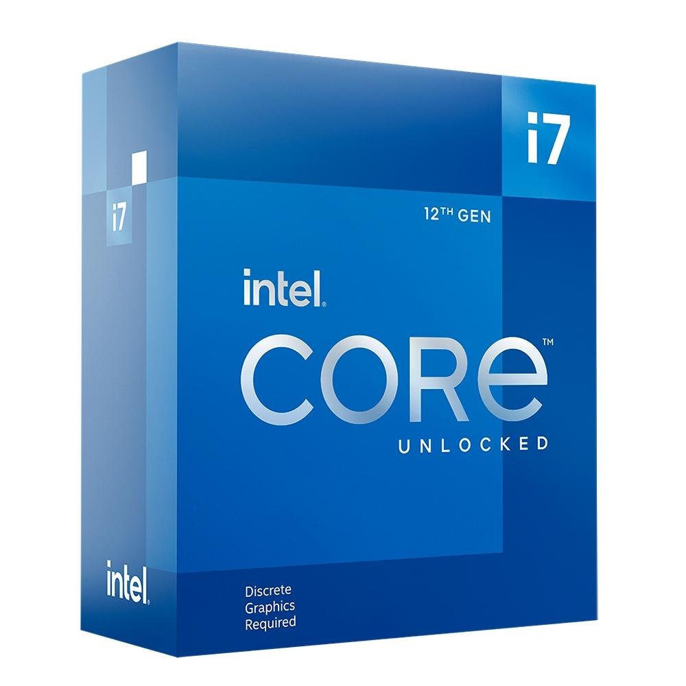 Processador Intel Core i7-12700KF, 3.6GHz (5.0GHz Max Turbo), Cache 25MB, 12 Núcleos, 20 Threads, LGA 1700 - BX8071512700KF