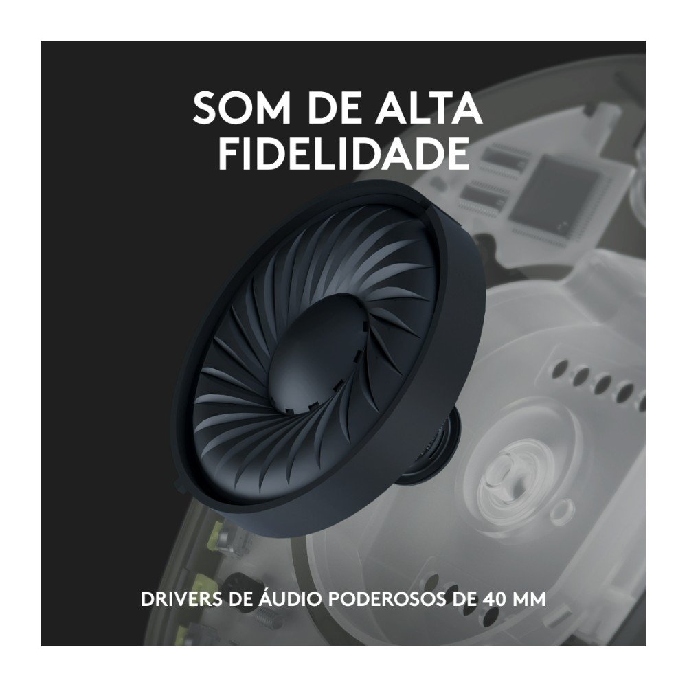 Headset Gamer Sem Fio Logitech G435, Lightspeed e Bluetooth, Dolby Atmos, USB, PC, PS4, PS5, Mobile, Drivers 40mm, Azul - 981-001061 Headset Gamer Sem Fio Logitech G435, Lightspeed e Bluetooth, Dolby Atmos, USB, PC, PS4, PS5, Mobile, Drivers 40mm, Azul - 981-001061