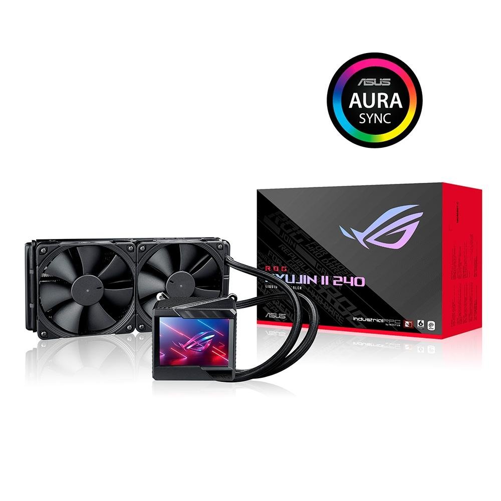 Water Cooler Asus ROG Ryujin II 240, ARGB, 240mm, AMD, Preto