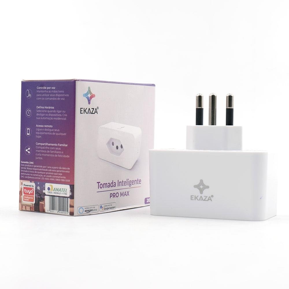 Tomada Inteligente EKAZA 20A, WiFi, Bivolt, Branco - EKHM-T105 Tomada Inteligente EKAZA 20A, WiFi, Bivolt, Branco - EKHM-T105