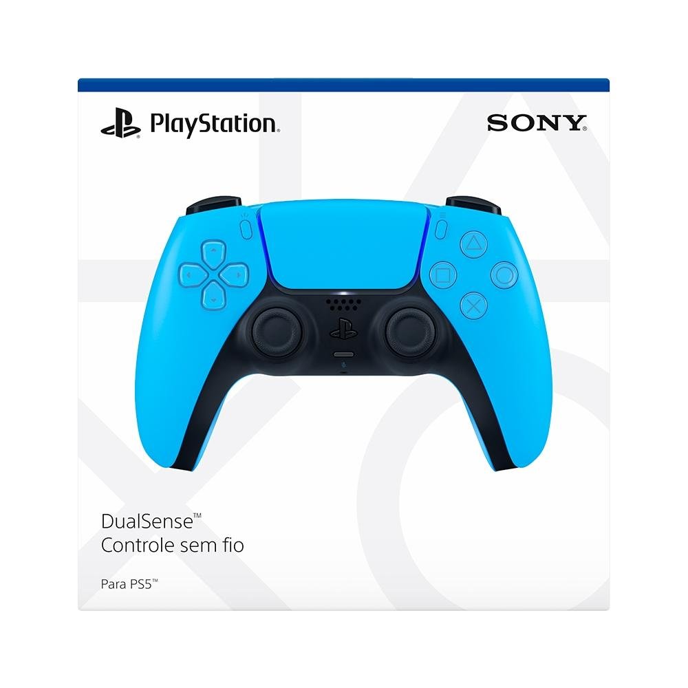 Controle Sony DualSense PS5, Sem Fio, Starlight Blue - 3006454 Controle Sony DualSense PS5, Sem Fio, Starlight Blue - 3006454