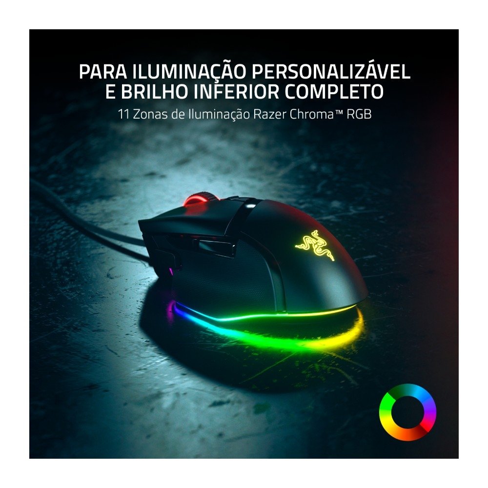 Mouse Gamer Razer Basilisk V3 RGB 26K DPI | KaBuM!