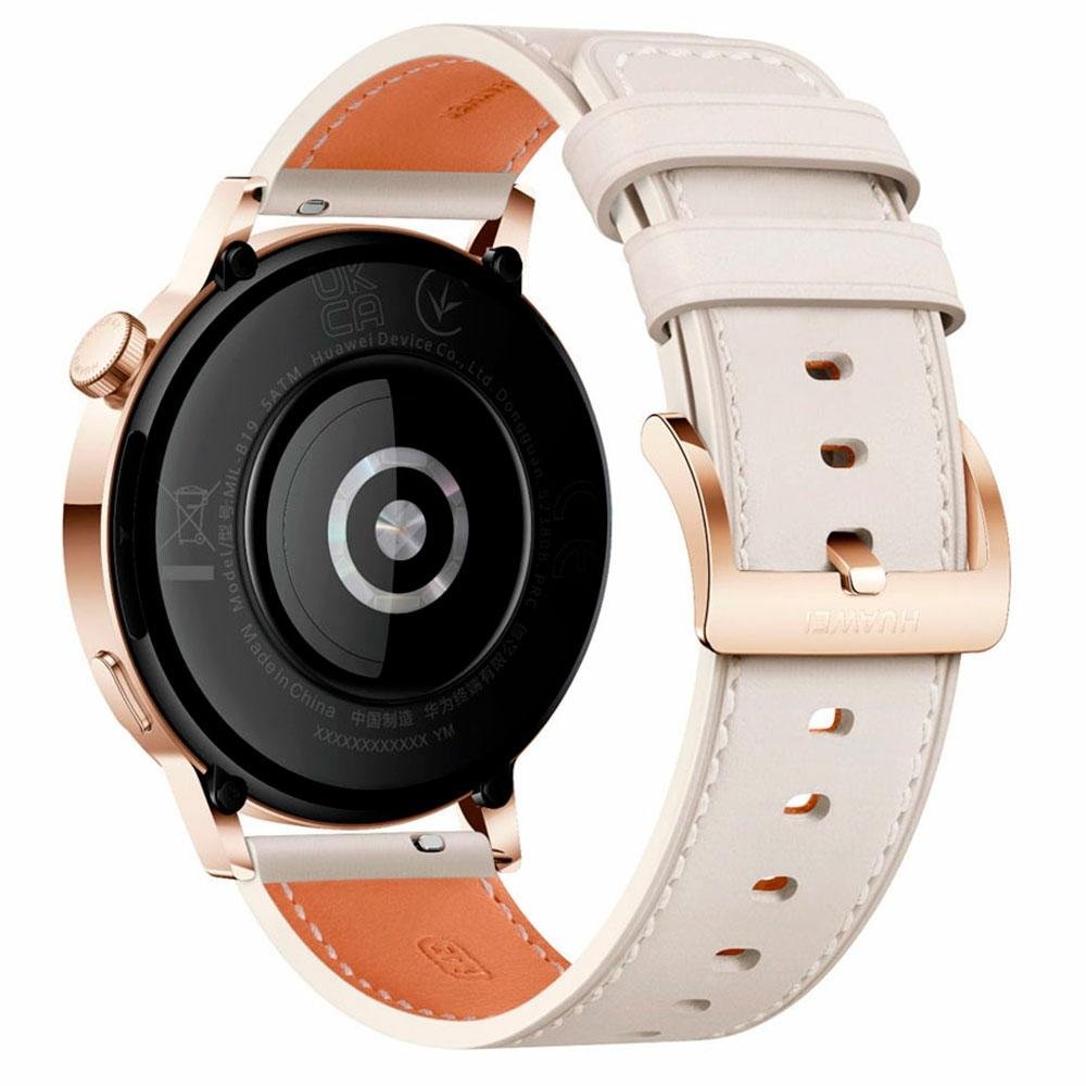 Smartwatch Huawei Watch GT3, 42mm, Bluetooth, Tela HD Amoled, GPS, Resistente à Água, Branco - MIL-B19 Smartwatch Huawei Watch GT3, 42mm, Bluetooth, Tela HD Amoled, GPS, Resistente à Água, Branco - MIL-B19