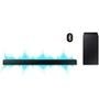 Soundbar Samsung, 2.1 Canais, 300W RMS, Bluetooth, Subwoofer Sem Fio, Preto - HW-A455