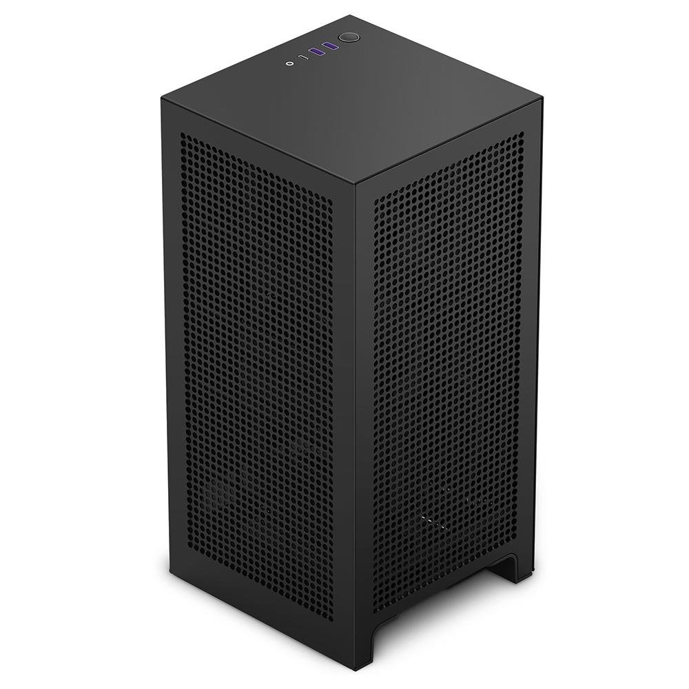 Gabinete Gamer NZXT H1 V2, Mini-ITX, com Fonte 750W, Lateral em Vidro Temperado, Preto - CS-H11BB-US Gabinete Gamer NZXT H1 V2, Mini-ITX, com Fonte 750W, Lateral em Vidro Temperado, Preto - CS-H11BB-US