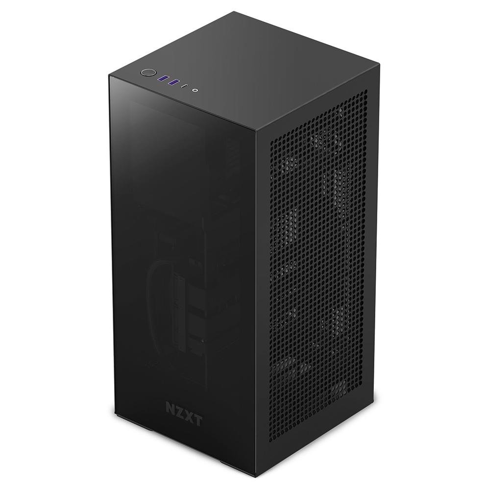 Gabinete Gamer NZXT H1 V2, Mini-ITX, com Fonte 750W, Lateral em Vidro Temperado, Preto - CS-H11BB-US Gabinete Gamer NZXT H1 V2, Mini-ITX, com Fonte 750W, Lateral em Vidro Temperado, Preto - CS-H11BB-US