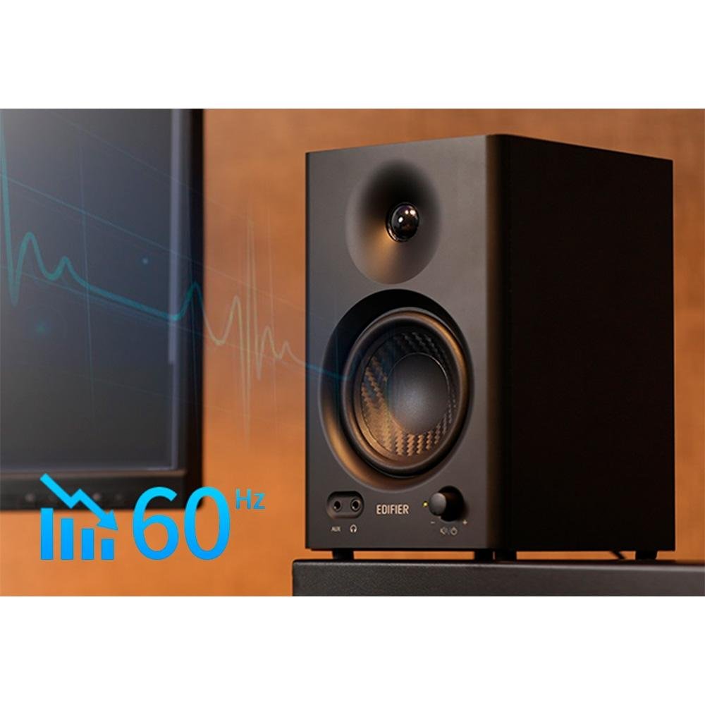 Monitor de Áudio Edifier MR4, 42W RMS, TRS, RCA/AUX, Modo Música