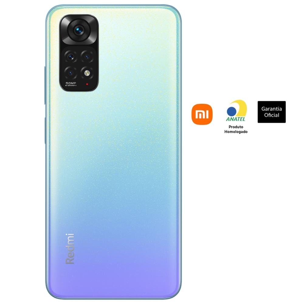 Smartphone Xiaomi Redmi Note 11, 4GB RAM, 128GB, Octa Core, Câmera Quadrupla 50MP, Tela de 6.43, Azul - CX332AZU Smartphone Xiaomi Redmi Note 11, 4GB RAM, 128GB, Octa Core, Câmera Quadrupla 50MP, Tela de 6.43, Azul - CX332AZU