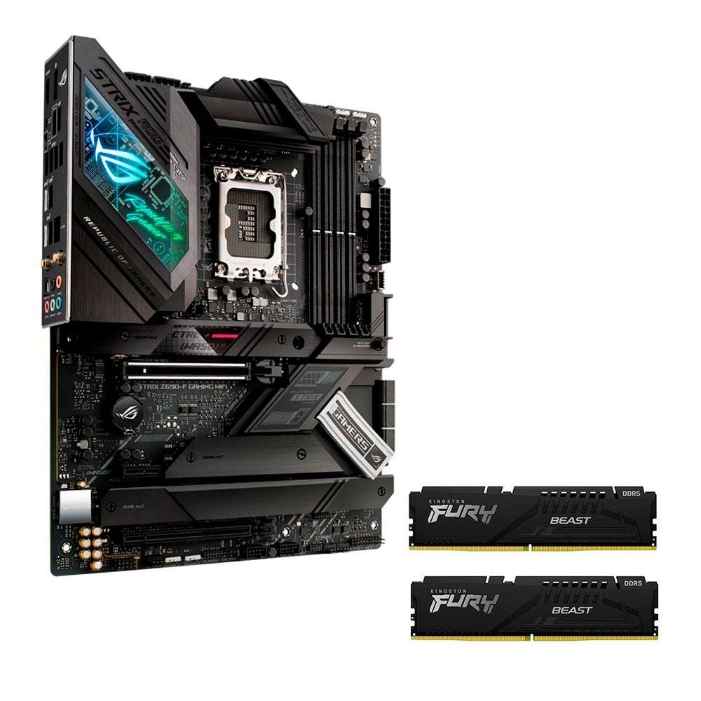 Kit Memória Kingston + Placa Mãe Asus