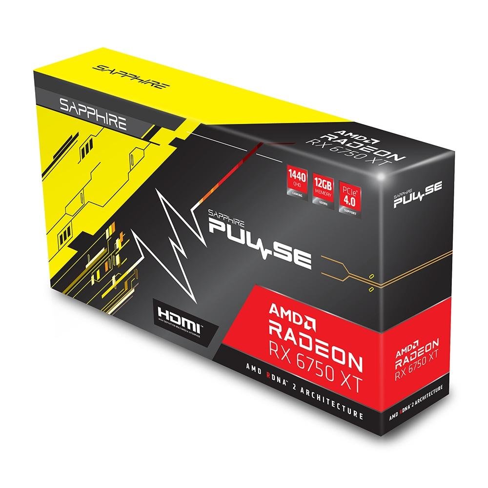 Sapphire Radeon pulse　RX 6750 XT 12GB Placa de Vídeo Sapphire Pulse RX 6750XT | KaBuM!