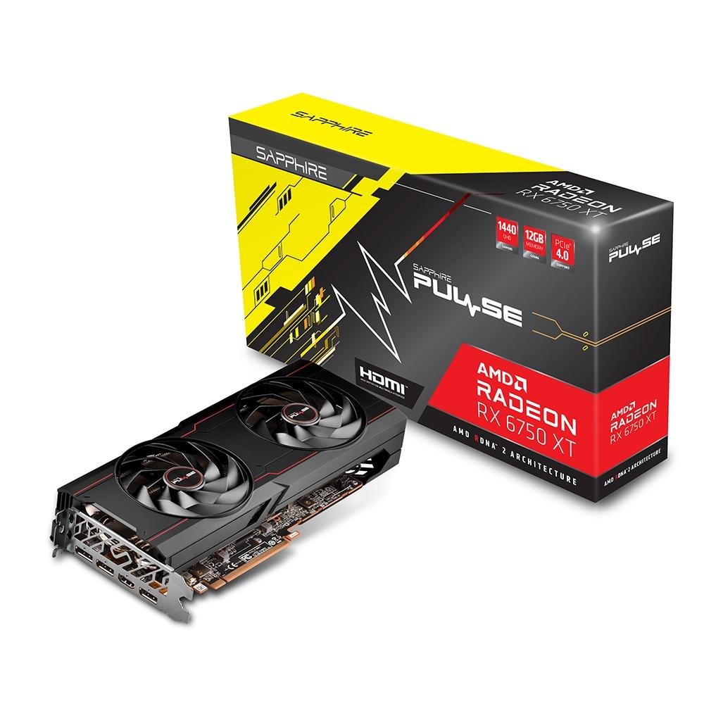 グラフィックボード・グラボ・ビデオカード Sapphire Radeon RX 6750 XT 12GB Placa de Vídeo Sapphire Pulse RX 6750XT | KaBuM!