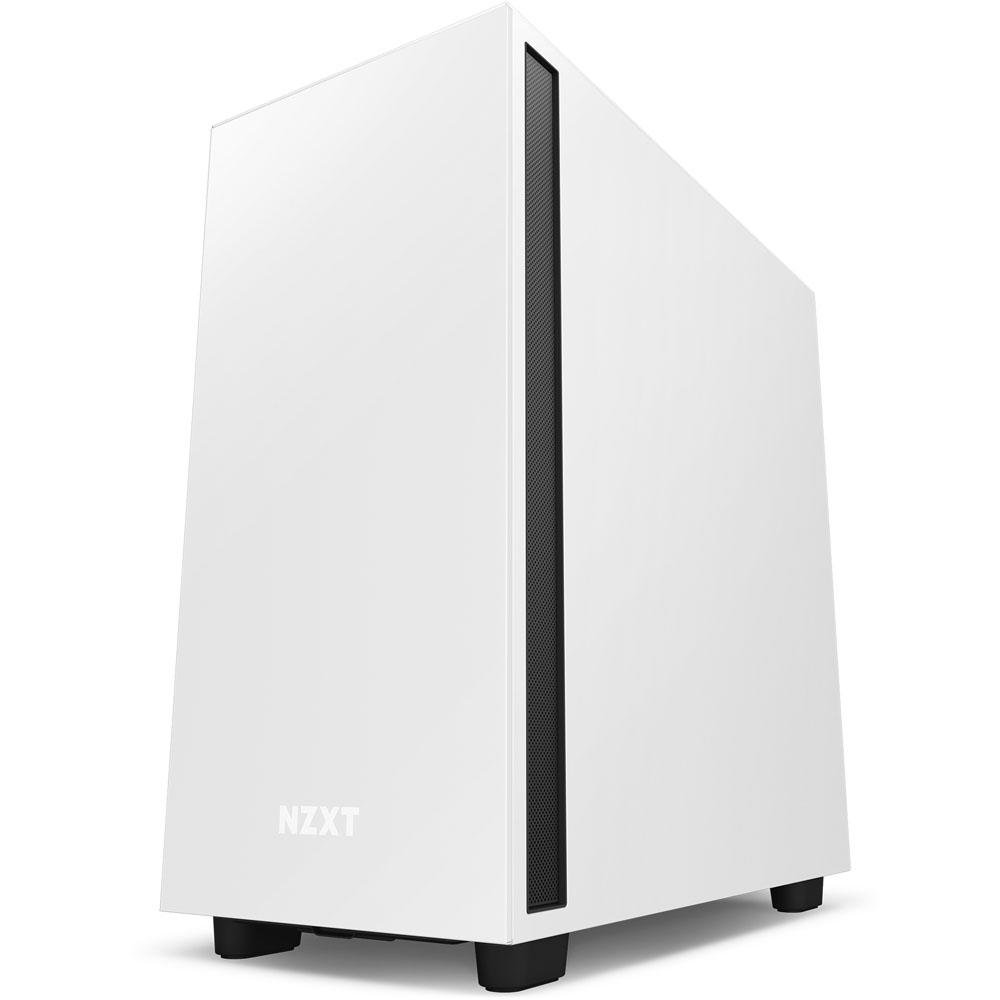 Gabinete NZXT H7, Mid Tower, ATX, Lateral em Vidro Temperado, 2x Fans, Preto e Branco - CM-H71BG-01 Gabinete NZXT H7, Mid Tower, ATX, Lateral em Vidro Temperado, 2x Fans, Preto e Branco - CM-H71BG-01