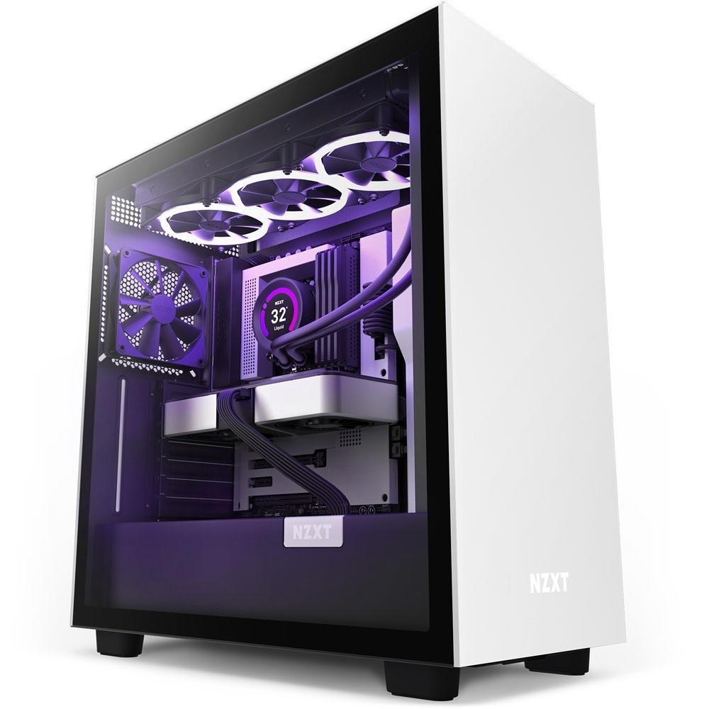 Gabinete NZXT H7 Mid Tower Preto | KaBuM!