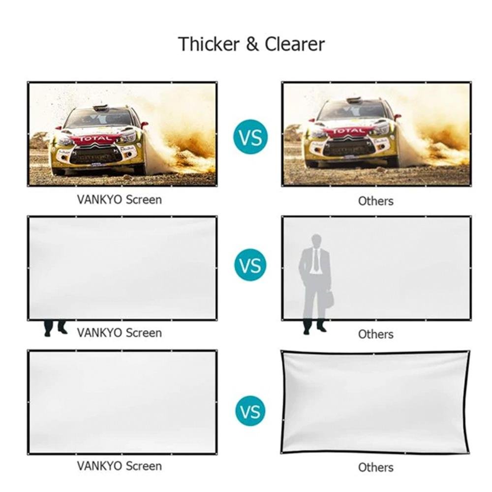 Tela de Projeção Vankyo Screen 120 4K | KaBuM!