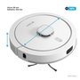 Robô Aspirador e Passa Pano KABUM! smart 900 - 5 Modos de Limpeza, Base 2 em 1, Mapeamento 3D - 127v - Branco - KBSF011