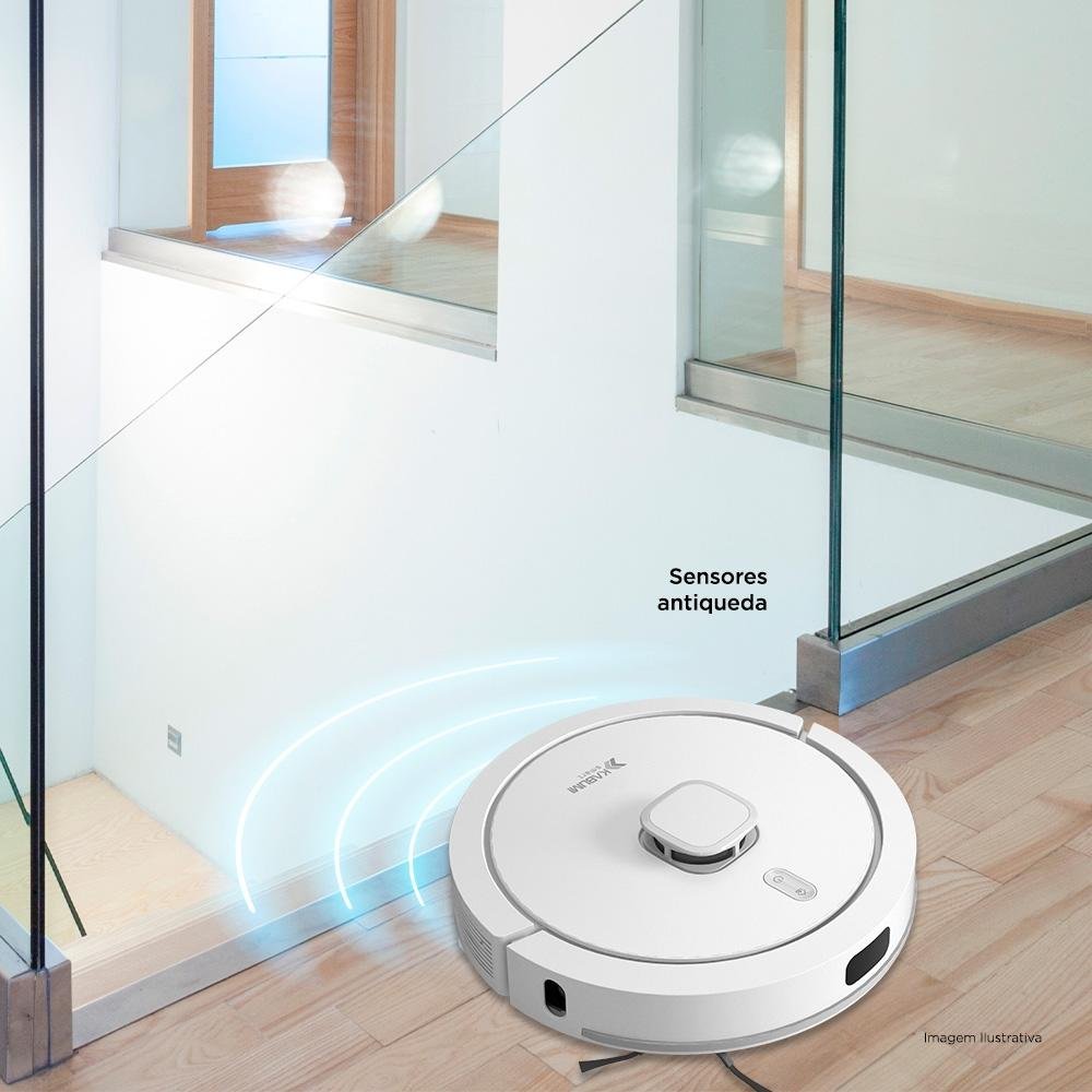 Robô Aspirador e Passa Pano KABUM! smart 900 - 5 Modos de Limpeza, Base 2 em 1, Mapeamento 3D - 127v - Branco - KBSF011 Robô Aspirador e Passa Pano KABUM! smart 900 - 5 Modos de Limpeza, Base 2 em 1, Mapeamento 3D - 127v - Branco - KBSF011