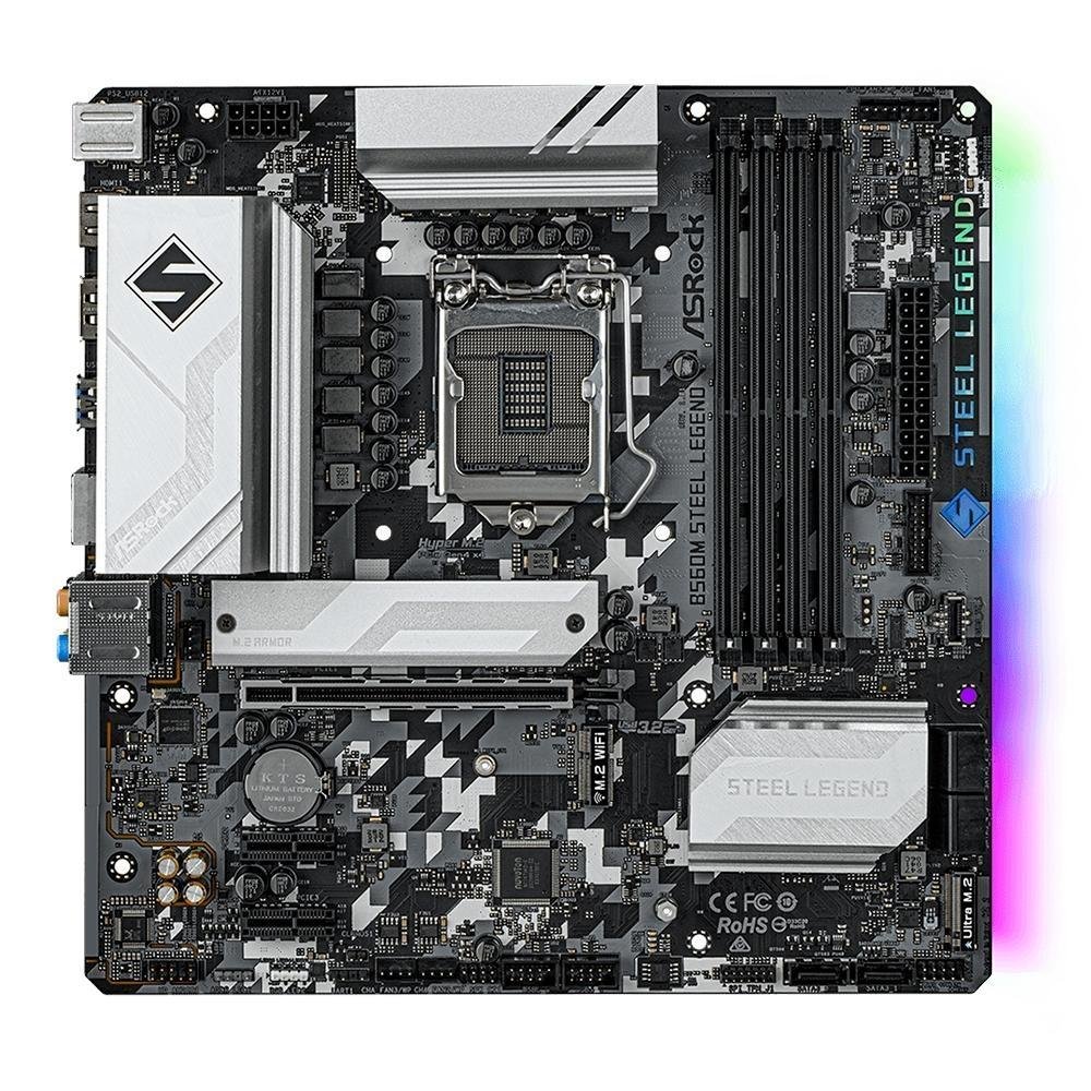 Kit Processador Intel Core i5-11400 + Placa Mãe ASRock B560M Steel