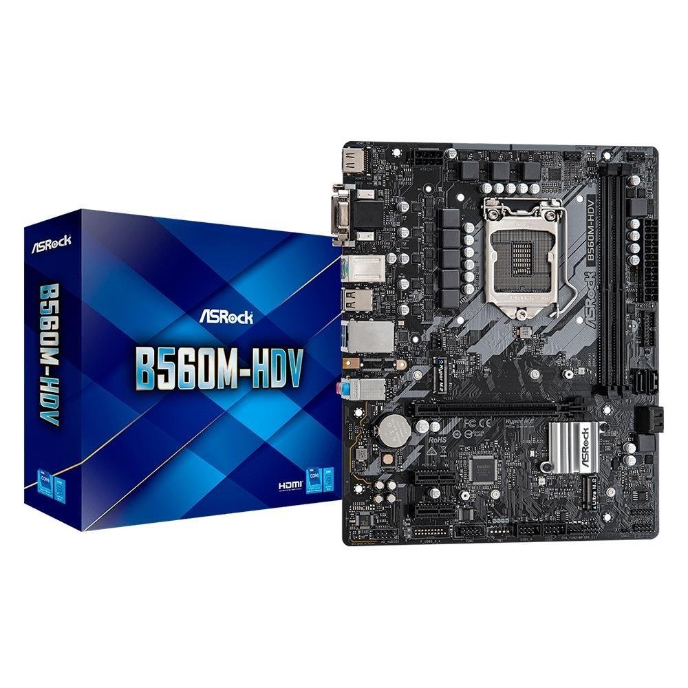 Kit Processador Intel Core i3-10105 + Placa-Mãe ASRock B560M-HDV