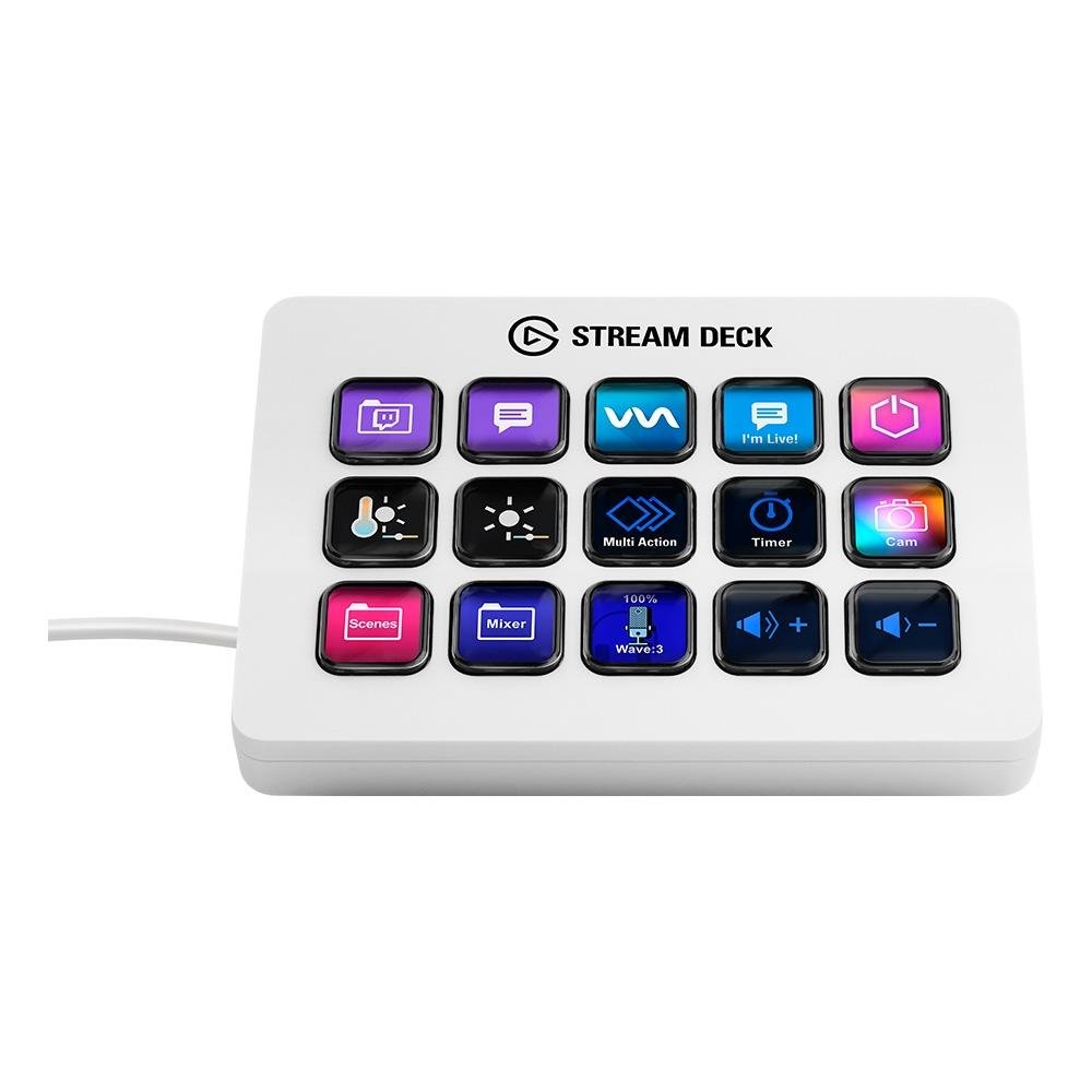 Elgato Stream DECK MK.2 ホワイト Stream Deck MK.2 15 Teclas | KaBuM!