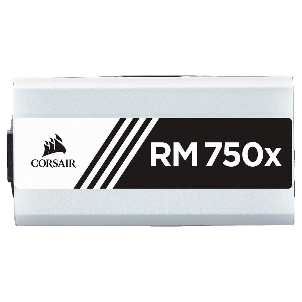 Fonte Corsair RMx Series, 750W, 80 Plus Gold, Modular, Sem Cabo, Branca - CP-9020187-NA