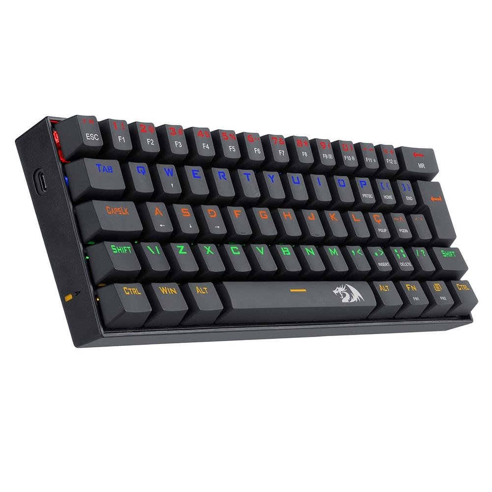 Teclado Mecânico Gamer Redragon Lakshmi, Rainbow Brown, Switch