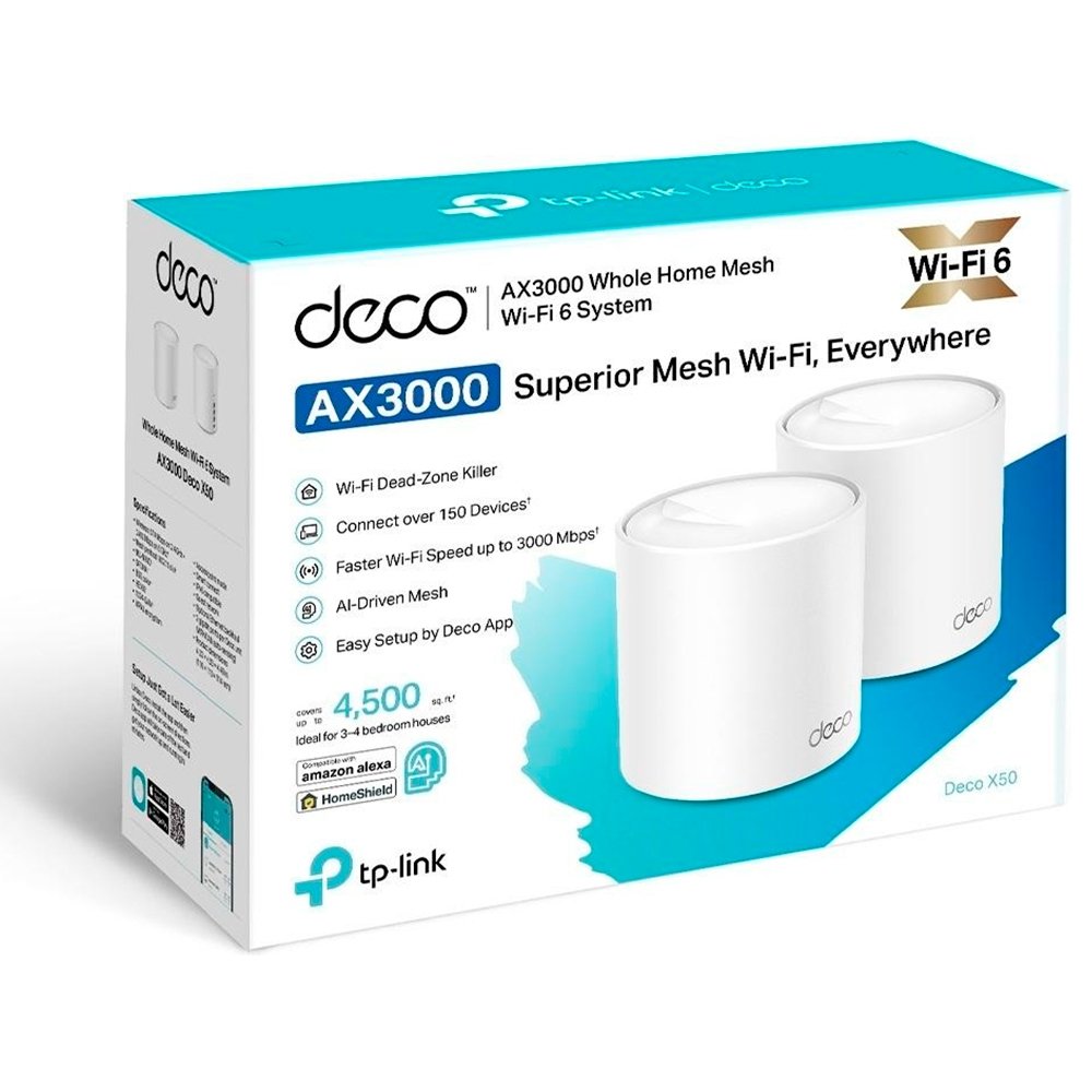 TP-Link Deco X50 AX3000 メッシュWi-Fi 6ルーター Kit Roteador Mesh Wi-Fi 6 Gigabit AX3000 | KaBuM!