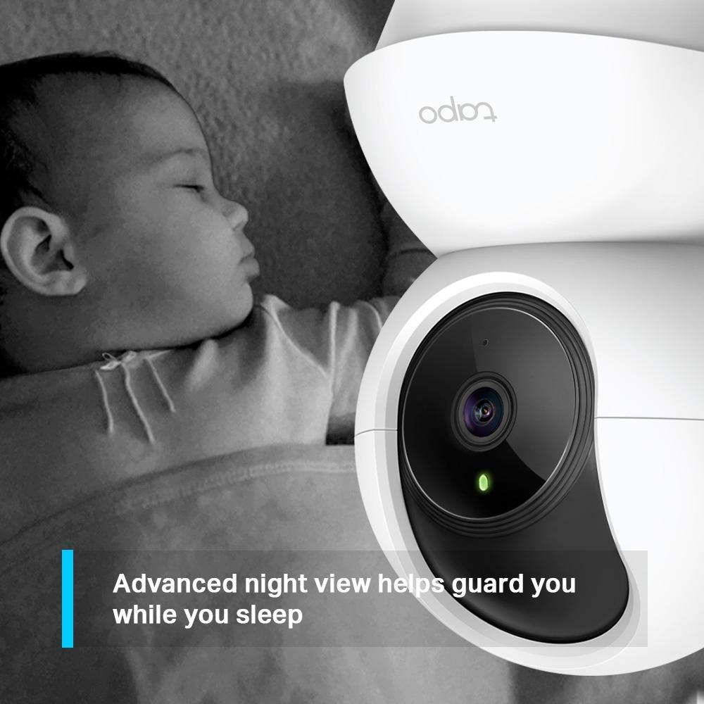 Câmera de Segurança Residencial Tp-Link WiFi e Pan/Tilt, 360, 1080P, Visão Noturna, Detecção de Movimentos, Branco - TAPO TC70 Câmera de Segurança Residencial Tp-Link WiFi e Pan/Tilt, 360, 1080P, Visão Noturna, Detecção de Movimentos, Branco - TAPO TC70