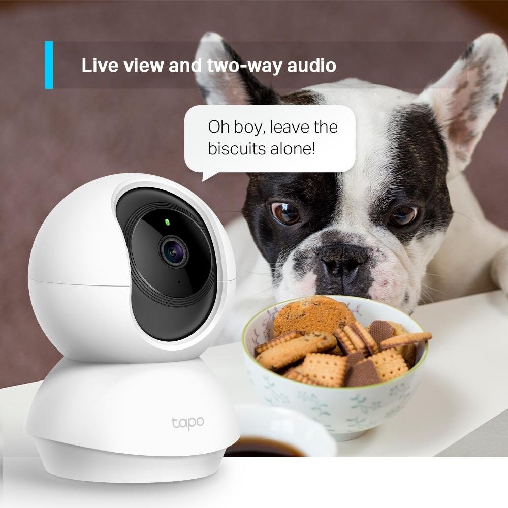 Câmera de Segurança Residencial Tp-Link WiFi e Pan/Tilt, 360, 1080P, Visão Noturna, Detecção de Movimentos, Branco - TAPO TC70 Câmera de Segurança Residencial Tp-Link WiFi e Pan/Tilt, 360, 1080P, Visão Noturna, Detecção de Movimentos, Branco - TAPO TC70