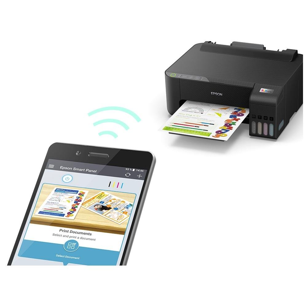 Impressora Jato de Tinta Epson EcoTank L1250, Colorida, USB, Wifi, Duplex, Bivolt, Preto - C11CJ71302BR