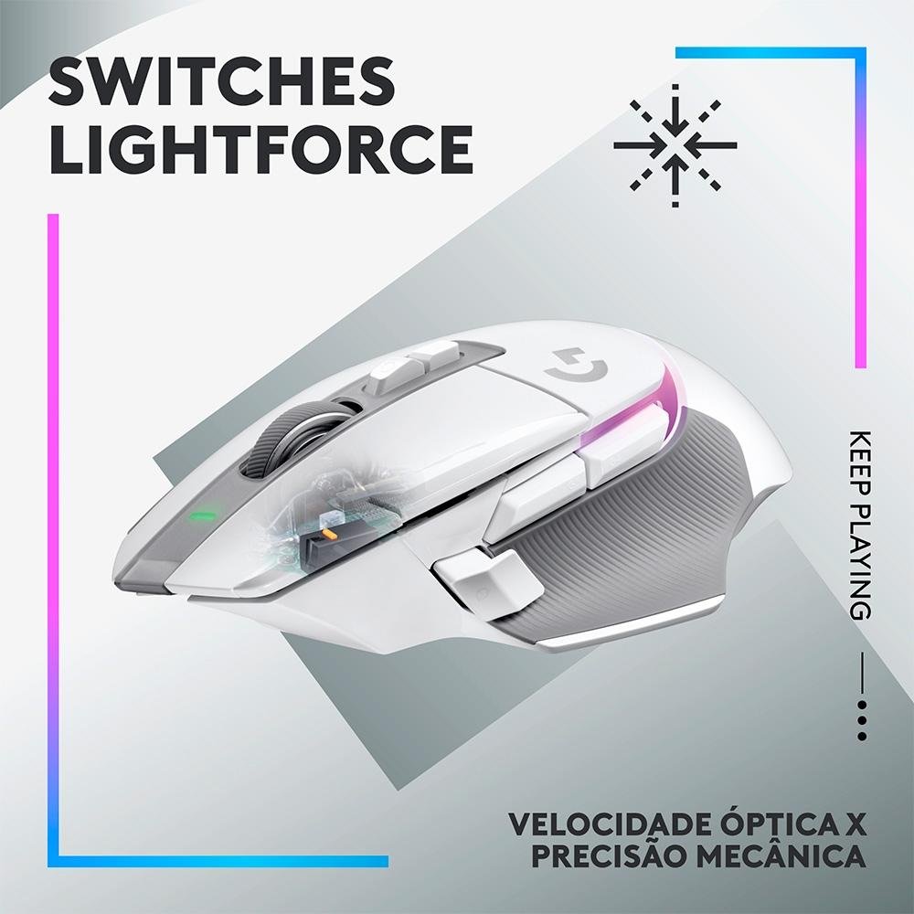 Mouse Gamer Sem Fio Logitech G502 X Plus | KaBuM!