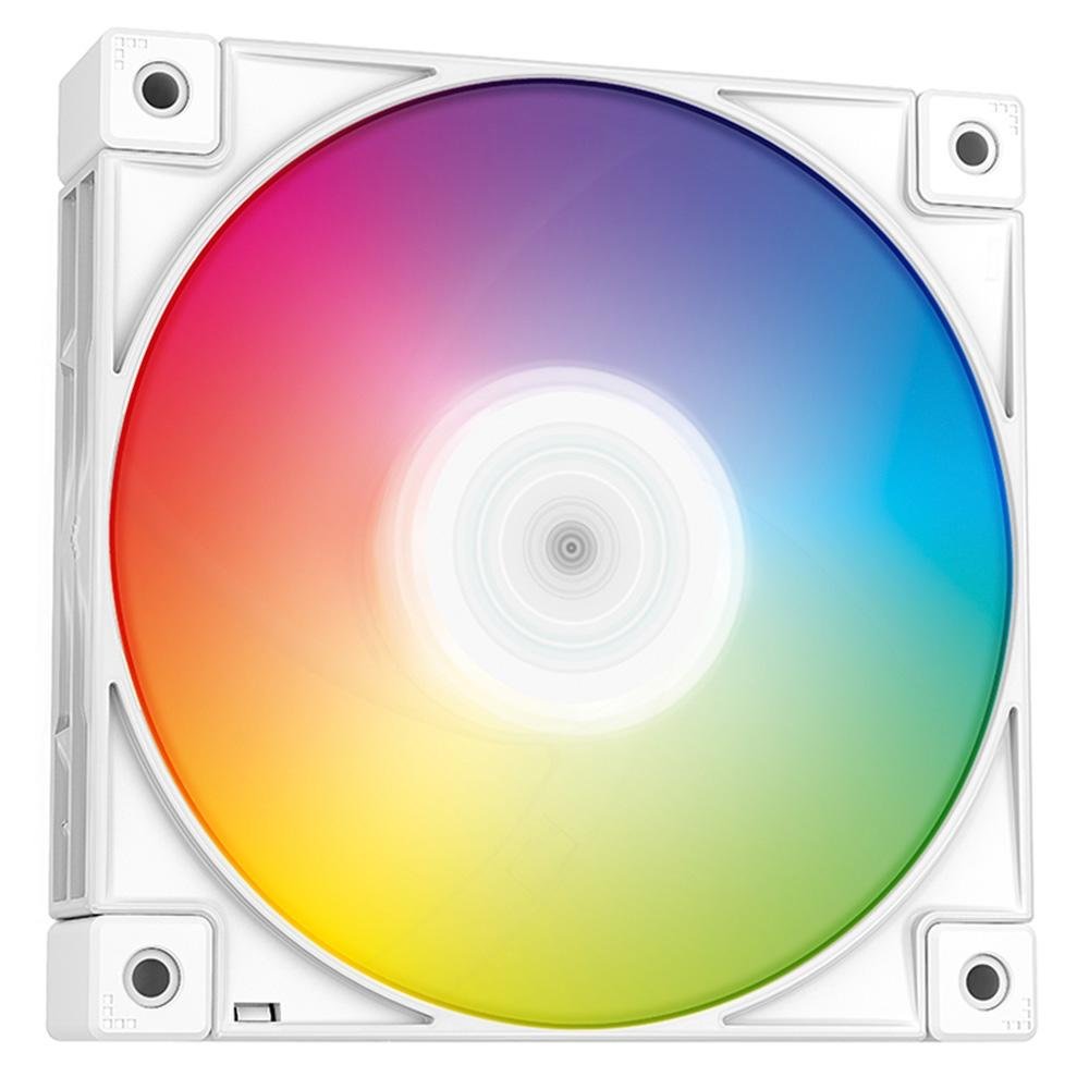 Kit Cooler FAN Gamer com 3 Fans Deepcool FC120, 120mm, RGB, LED, Branco - R-FC120-WHAMN3-G-1