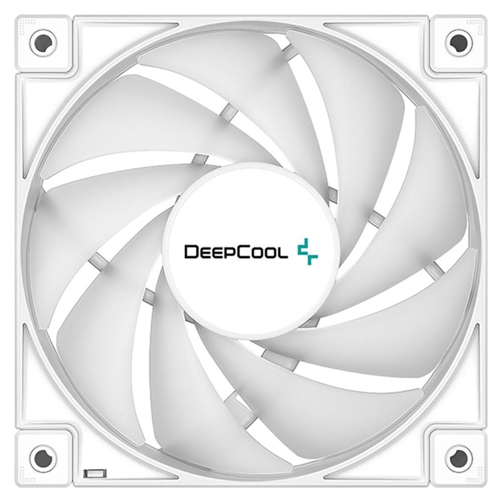 Kit Cooler FAN Gamer com 3 Fans Deepcool FC120, 120mm, RGB, LED, Branco - R-FC120-WHAMN3-G-1