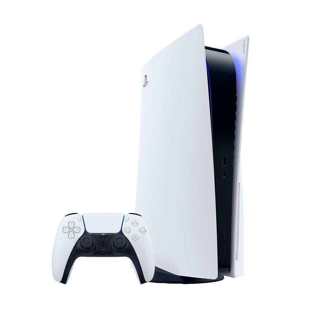 Console Sony Playstation 5, SSD 825GB, Controle sem fio DualSense, Edição Digital + God of War Ragnarök, Branco Console Sony Playstation 5, SSD 825GB, Controle sem fio DualSense, Edição Digital + God of War Ragnarök, Branco