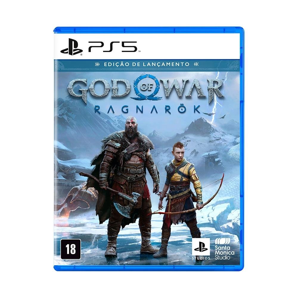 Console Sony Playstation 5, SSD 825GB, Controle sem fio DualSense, Edição Digital + God of War Ragnarök, Branco Console Sony Playstation 5, SSD 825GB, Controle sem fio DualSense, Edição Digital + God of War Ragnarök, Branco