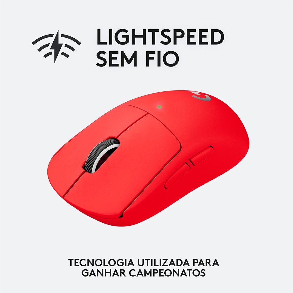 Mouse Gamer Sem Fio Logitech G Pro X Superlight, 25600 DPI