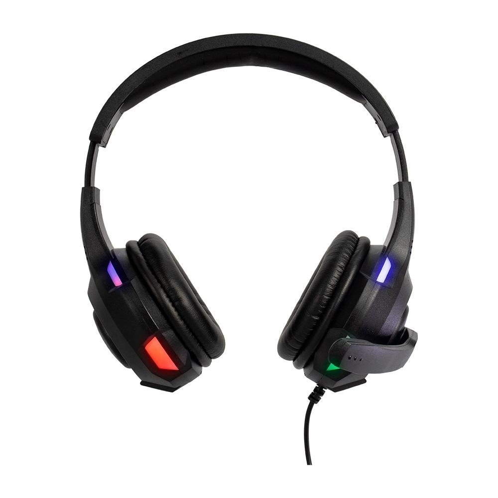 Headset Gamer Evolut EG307 Rival, LED, Drivers 40mm, USB, P3, Preto - EG-307
