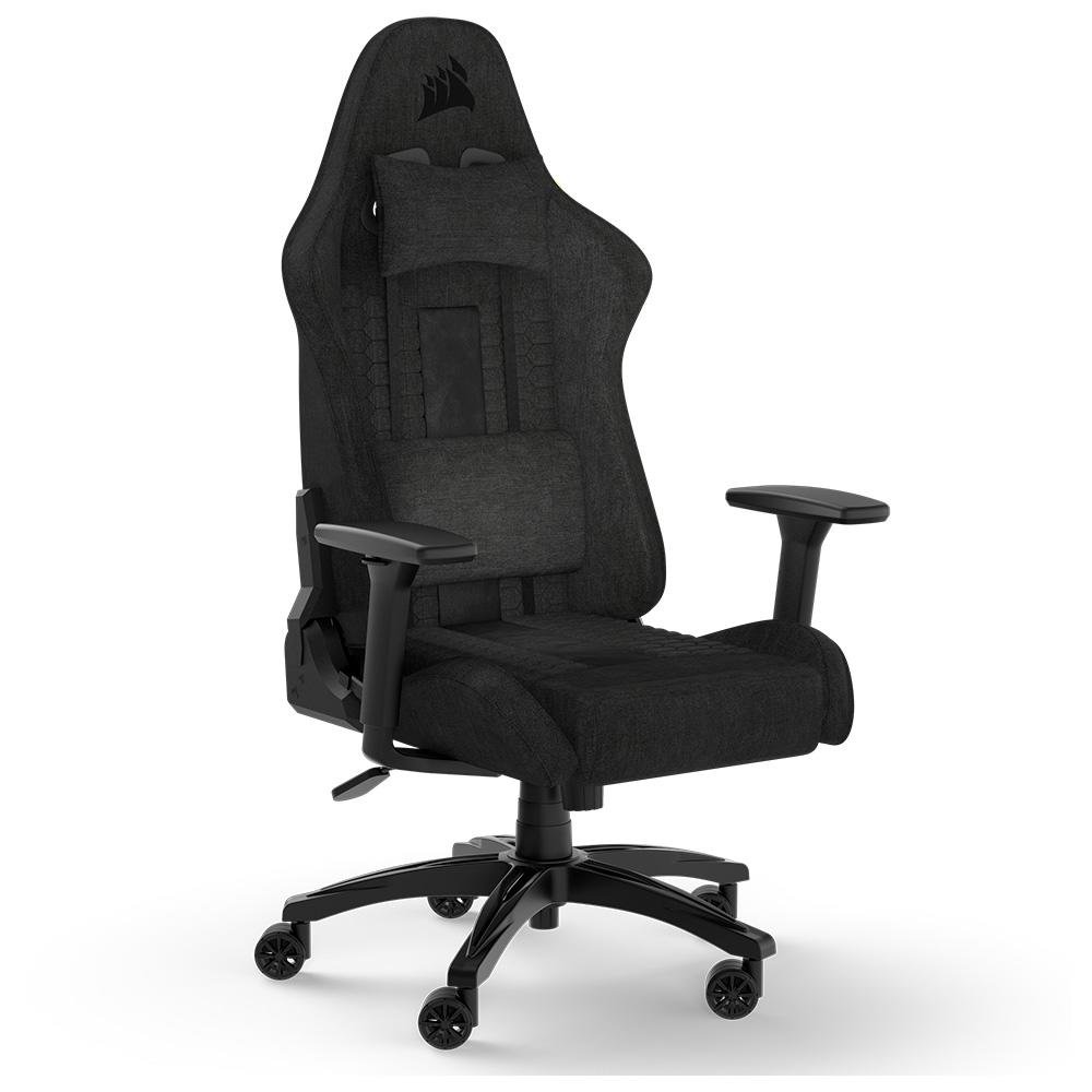 Cadeira Gamer Corsair TC100 Relaxed Fabric, Até 120Kg, Com Almofadas, Reclinável, Cilindro de Gás Classe 4, Preto - CF-9010051-WW - view 2