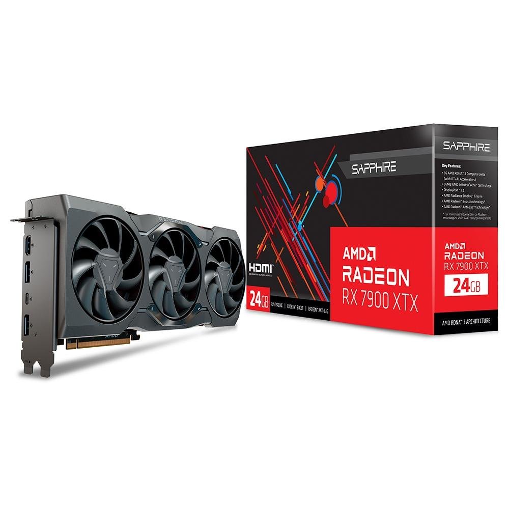 Placa de Vídeo RX 7900 XTX 24GB Sapphire | KaBuM!