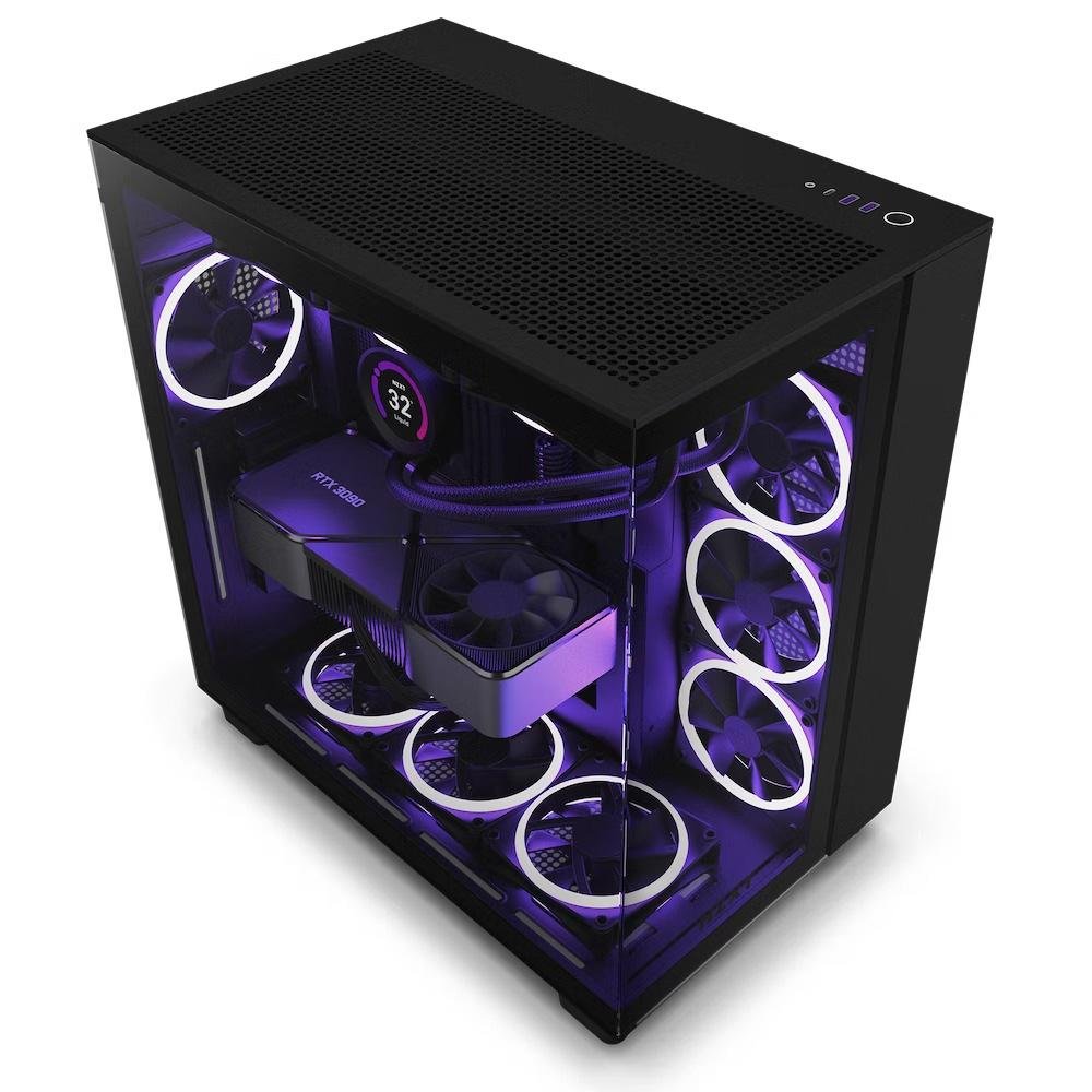 Gabinete Gamer NZXT H9 Flow | KaBuM!